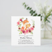 ママ＆ベビーフォックス ベビーシャワー 招待状 (スタンド正面)