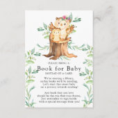 ママ&ベビーフクロウ赤ちゃんシャワーベビーカード帳 エンクロージャーカード (正面)