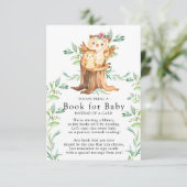 ママ&ベビーフクロウ赤ちゃんシャワーベビーカード帳 エンクロージャーカード (スタンド正面)