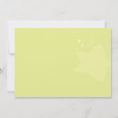 ママ&ベビーフールグリーンベビーガールシャワー 招待状 (裏面)