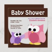 ママ&ベビーフール – ベビーシャワー招待状 招待状 (正面/裏面)