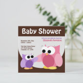 ママ&ベビーフール – ベビーシャワー招待状 招待状 (スタンド正面)