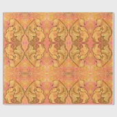 ママ&ベビーベアラッピング紙 ラッピングペーパー (フラット)