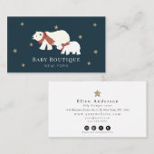 ママ&ベビーポーラベアベビーブティックソーシャルメディアBu 名刺 (正面/裏面)
