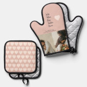 ママ、ボス、先生、または妻のためのギフト –  鍋つかみ&鍋敷きセット (正面/裏面)