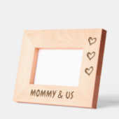 ママ、ママ、アメリカの写真枠の写真ギフト レーザー彫刻フレーム (左)