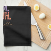 ママ。ママ。母さん。ブー キッチンタオル (四つ折り)