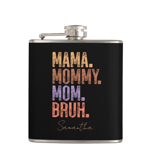 ママ。ママ。母さん。ブー フラスク (正面)