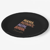 ママ。ママ。母さん。ブー ペーパープレート (アングル)