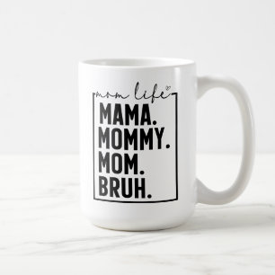 ママ マミー お母さん ブル Funny Mom Life コーヒーマグ コーヒーマグカップ