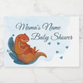 ママ&ミーオッターベビーシャワーミニシャンパン スパークリングワインラベル (シングルラベル)