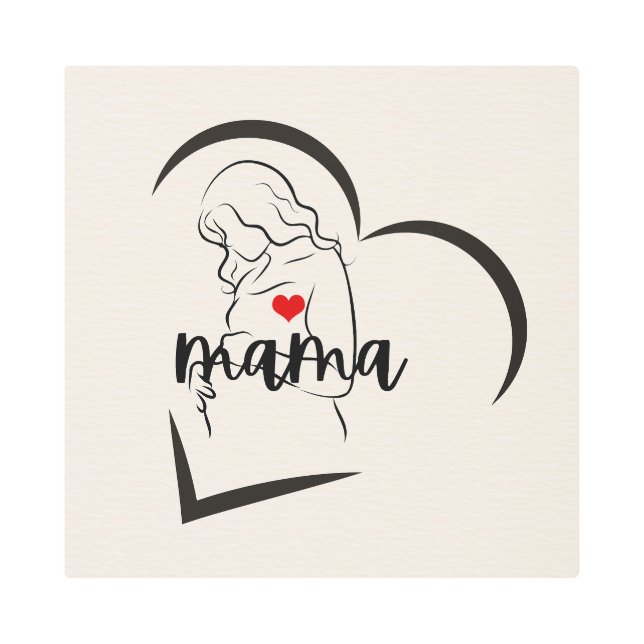 ママ メタルプリント (正面)