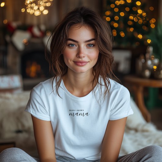 ママ |モダン母の子が母の日を名付ける トライブレンドＴシャツ