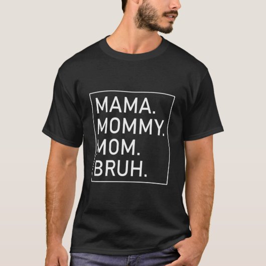 ママ モミー お母さん ブル 'S ママ Tシャツ (正面)