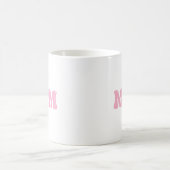 ママ ラブ バタフライ ピンク コーヒーマグカップ (中央)