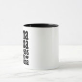 ママ・ラマはドラマの皮肉な母親は必要クールない マグカップ (中央)