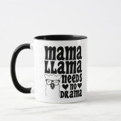 ママ・ラマはドラマの皮肉な母親は必要クールない マグカップ (左)