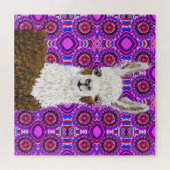 ママ・ラマ・リビング・イン・パープル ジグソーパズル (横)