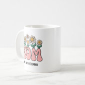 ママ |レトロマカスタムマの子供たちが母の日を名付ける コーヒーマグカップ (正面左)