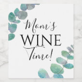 ママ ワインラベル (シングルラベル)