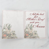 ママ-単にかけがえのない-ブーケ カード (内部)