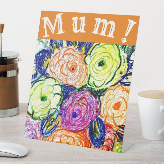 ママ！ 台座サイン (インサイチュ)