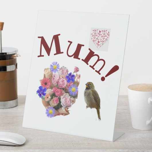 ママ！ 台座サイン (インサイチュ)