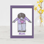 ママ、大好き – カード (黄色い花)