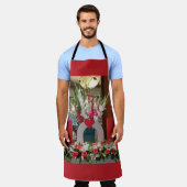 「ママ、大好き」 – 心からフローラへの献上品 エプロン (着用した状態)