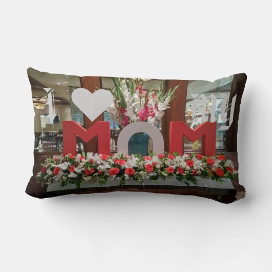 「ママ、大好き」 – 心からフローラへの献上品 ランバークッション (裏面)
