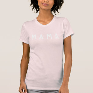 「ママ」女性素晴らしのジャージー・クルーネック Tシャツ