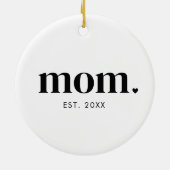ママ 年設立 セラミックオーナメント (裏面)