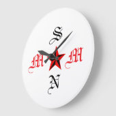 ママ&息子 大型壁掛け時計 ラージ壁時計 (傾斜)