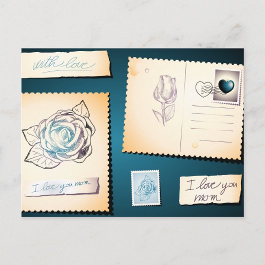 ママ、愛してるよ、ポストカード ポストカード (正面)