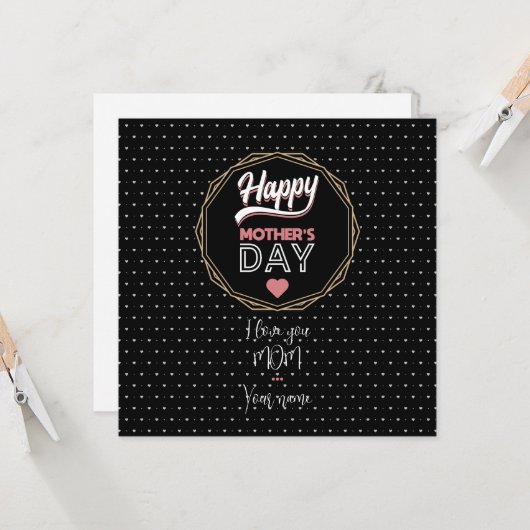 ママ、愛してる カード (正面/裏面インサイチュ)