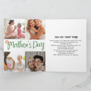 ママ　愛してる フォト コラージュ 母の日 カード
