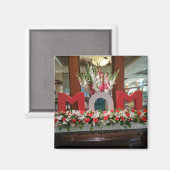 「ママ、愛してる」- 心からの花のトリビュート マグネット (正面/裏面)