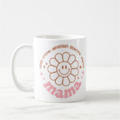 ママ：愛する強い重要な美しい価値 コーヒーマグカップ (左)