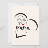 ママ 招待状 (正面)