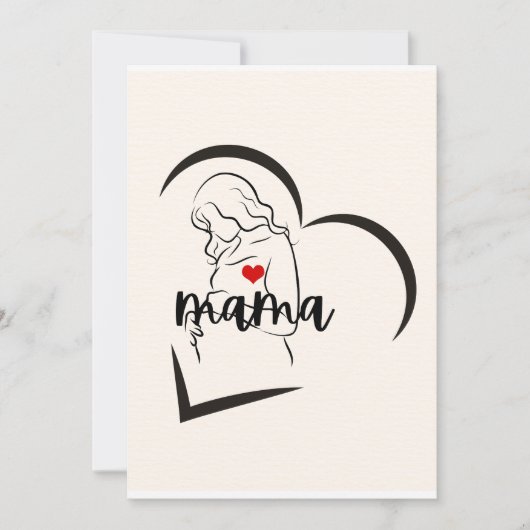 ママ 招待状 (正面)