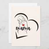 ママ 招待状 (正面/裏面)