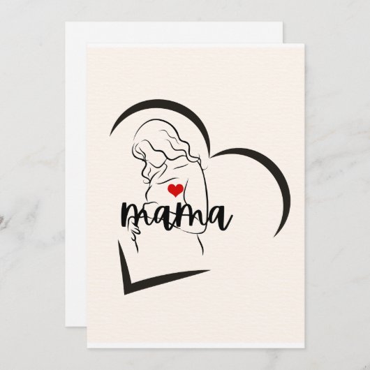 ママ 招待状 (正面/裏面)