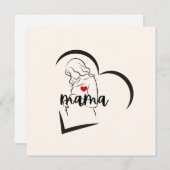 ママ 招待状 (正面/裏面)