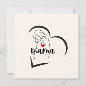 ママ 招待状 (正面)