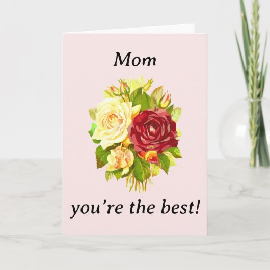 ママ、最高の母の日のカード カード (正面)