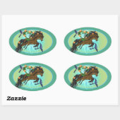 ママ 楕円形シール (シート)