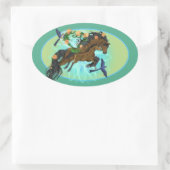 ママ 楕円形シール (バッグ)