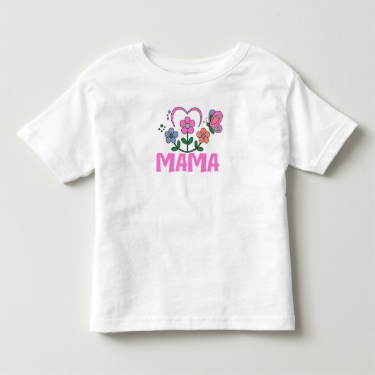 ママ、母の日ギフトTシャツ トドラーTシャツ (正面)
