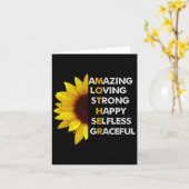 ママ 母の日 ママ 素晴らしい 愛情 深い 強い 最高のママ カード (黄色い花)