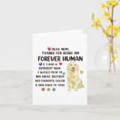 ママ 永久 人間 クリーム ゴールデン レトリバー 母親の日 D カード (黄色い花)